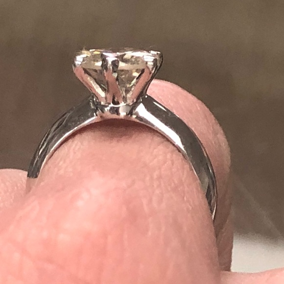 2 carat Moissanite Solitaire Engagement Ring - Picture 2 of 5